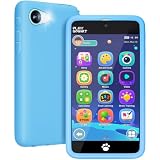 MOMILLA Kids Phone 5' Screen, Kids Toys 500+ Games,Dual Camera 49 Stickers