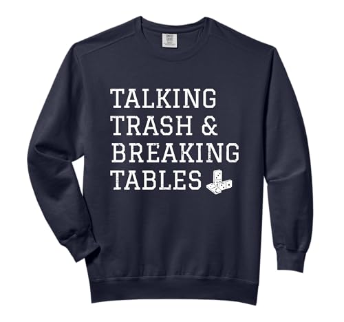 Domino Player Dominoes Talking Trash Talker Breaking Tables Comfort Colors