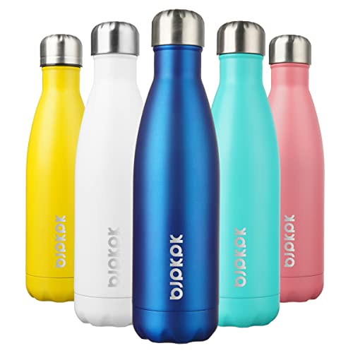 Image of BJPKPK 17 oz Insulated Water Bottle, Stainless Steel Flask, Leak Proof