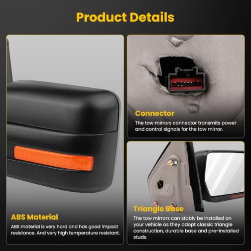OCPTY Pickup Towing Mirror RH Replacement For Ford For F-150 2007-2014 by OCPTY - Used condition - Image 7