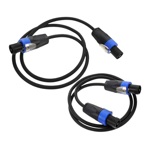 ibasenice 4-core Pure Copper Professional Audio Cable for Speaker Noise-canceling Plugs Home Theater Stage Car