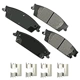 Akebono ACT1707 Ultra Premium Brake Pad Set, 1 Pack, grey