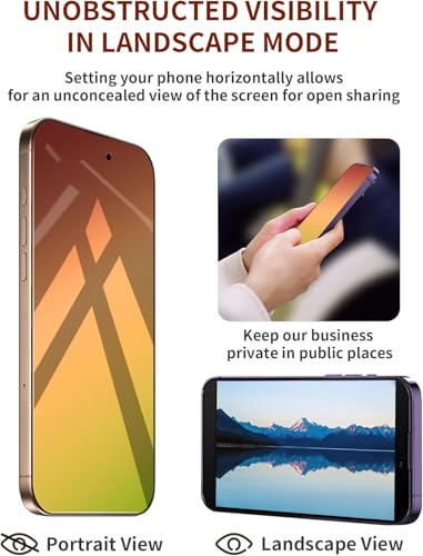 Image of Privacy Screen Protector for iPhone 17 Pro Max 2 Pack Gradient Green