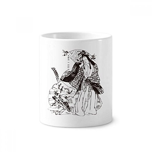 Porte-stylo croquis sakura japon tasse céramique pour ranger un bureau encombré
