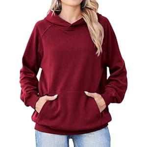 Zeagoo Womens Fleece Hoodies Soft Midweight Casual Hooded Sweatshirts Y2K Fall Winter Pullover Tops Kangaroo Pocket Zeagoo Womens Fleece Hoodies Soft Midweight Casual Hooded Sweatshirts Y2K Fall Winter Pullover Tops Kangaroo Pocket