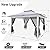 COBIZI 12x12 Pop Up Gazebo On Clearance - Upgrade Easy Up Metal Outdoor Canopy Waterproof - Portable Gazebo with Mosquito Nettings, 4 Ropes 8 Stakes and Carry Bag for Patio Garden(Light Gray)