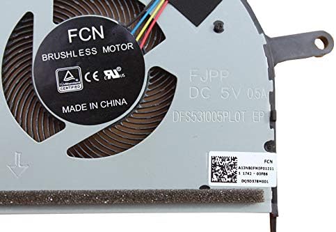 Z-one Fan Replacement for ASUS VivoBook S15 S510 S510U S510UQ S510UA Series CPU Cooling Fan A13NB0FM0P01211 DFS531005PL0T 4-Wire 4-pin