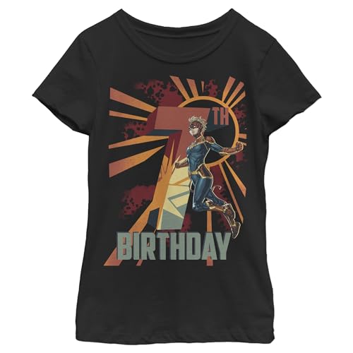 T-shirt Marvel fille 7 ans - vêtement anniversaire enfant - t-shirt imprimé