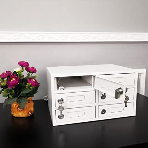 Fixturedisplays® Cellphone Locker Mobilephone Storage Charging Station Camp Work School Classroom 6-Slot, 14.2" Wide X 7.9" Tall X 9" 15253-Npf #TOP5