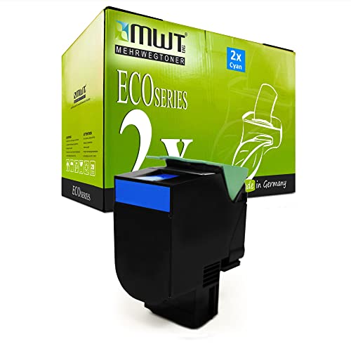 Toner Lexmark C544 C548 bleu cyan réutilisable pour remplacer vos cartouches vides