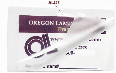 Thermal Laminating Pouches ID/Luggage Tag 10 Mil 2.5” x 4.25” +Slot 100/pk image 5