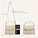 BOSTANTEN Small Crossbody Bags for Women Trendy Top Handle Shoulder Purse Vegan Leather Handbags with Flap Apricot