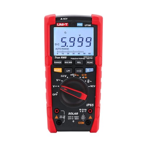 Image of UNI-T UT196 1700V True RMS Digital Multimeter with IP65 Protection Rating Makes Measurement Reliable in Solar environments