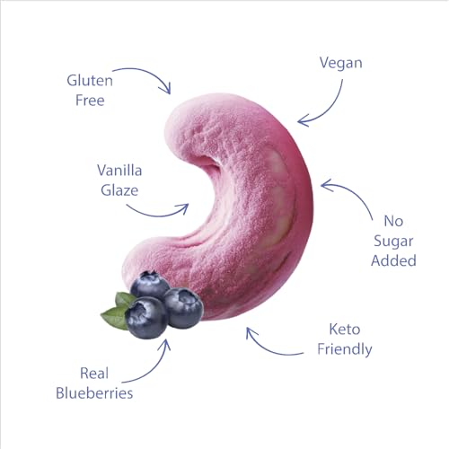 Image of Earthside Farms Blueberry Vanilla Cashews Snack Packs, 6 Count, 1oz Single Serve, No Added Sugar, Keto, Vegan, Gluten Free. Candied Nuts Candied Cashews