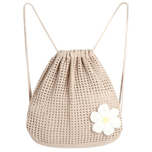 Bolso Tote de Crochet Estilo Hippie para Mujer