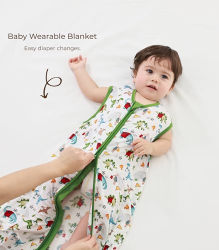 Image of Baby Sleep Sack Soft Wearable Blanket 2-Way Zipper Sleeping Bag for Girls Boys 0-3T, Viscose Made from Bamboo