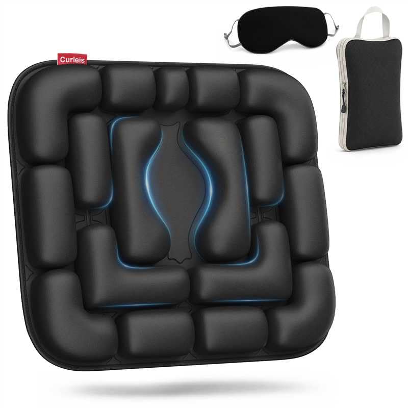 Airplane Seat Cushion, Inflatable & Portable Travel Cushion for Long Flight