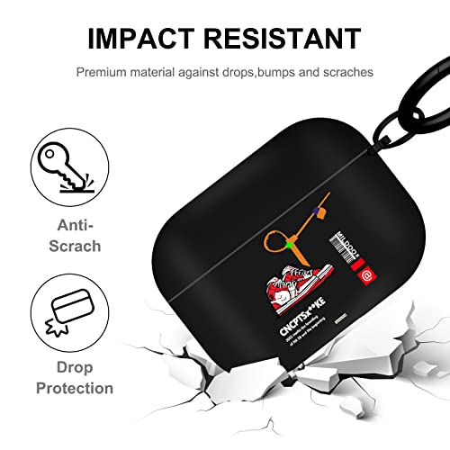 Ejmm For Airpods Pro Case, Special Designed Hot Off Sport Patten Airpods Pro Case Cover Compatible Airpods Pro 2019 For Men Women,Black Red Shoes #TOP4