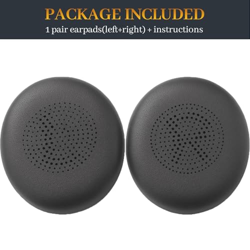 Repuestos Almohadillas para Orejas Evolve2 65 Compatibles con Jabra Evolve2 65/65MS/65UC, Evolve2 40/40MS/40UC, Elite 45h Auriculares Inalámbricos (Negro) miniatura 7