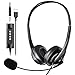 Produktbild PC Headset, USB Headset/3.5mm Computer Headset, Newaner Stereo Sound Leicht Business Headset mit flexiblen Mikrofon, Telefon Headset für Skype Voip Teamspeak Mac PC Smartphon, Tablet