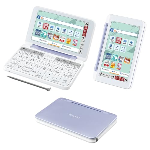 SHARP - シャープ 電子辞書 Brain PW-J1-V バイオレット 中学生モデル PW-J1 | 電子辞書：シャープ