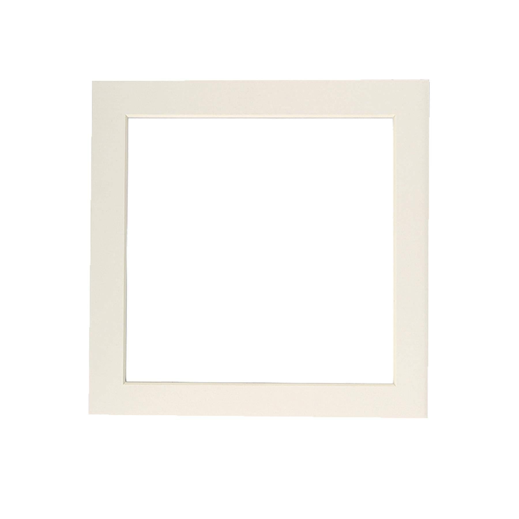 Nicola Spring Picture Photo Mount - To Fit Frame Size 10 x 10 for Image Size 8 x 8 - Ivory