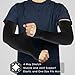 Achiou Arm Sun Sleeves Compression UV Protection Cooling for Men Women Summer Sunblock Basketball Football, Cover Arms Tattoo