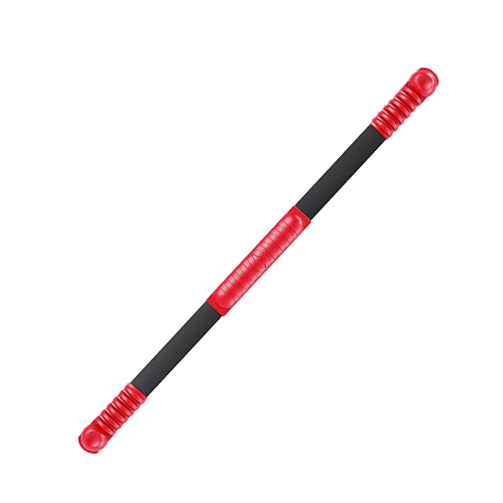 Fitness Schwingstab - Erwachsene Swingstick für Ganzkörpertraining, Heimfitnessgeräte Swingstick für Vibrationstraining & Tiefenmuskulatur, 90cm (Color : Red)