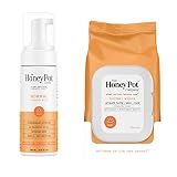 The Honey Pot Company - Feminine Wash & Feminine Wipe Bundle - Herbal Infused Natural Hygiene for Se