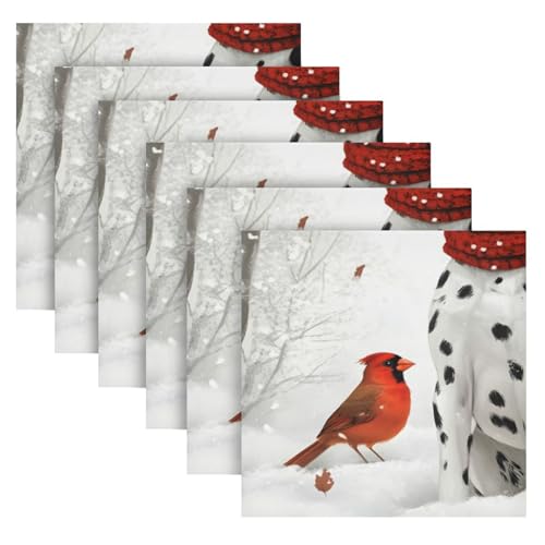 Servilletas de tela multicolor pack 6 20x20 pulg miniatura 2