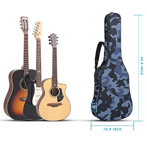 Étui de protection rembourré pour guitare classique acoustique Motif fleurs blanches Bleu, Multicolore 04, 42.9×16.9×4.7… - Les Beatles, Paul McCartney, John Lennon, RIngo Starr, George Harrison Étui de protection rembourré pour guitare classique acoustique Motif fleurs blanches Bleu, Multicolore 04, 42.9x16.9x4.7… – Image 6