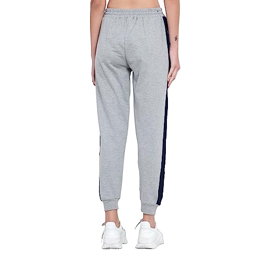 Image of BLUE STAR SHARK Women's Cotton Loopknit Track Pants | Comfortable Lounge Pants for Summer | Casual Pyjamas, Nightwear, Gym, Yoga, Sports, Running | Relaxed Fit Everyday Comfort