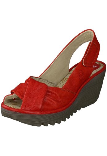 FLY London Women's Yakin Ankle Strap Wedge