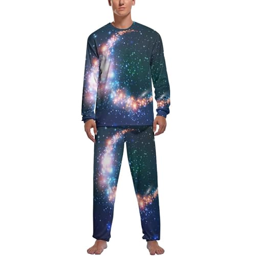 Pyjama homme Lune Incandescente : ensemble pantalon et haut manches longues anti-froid