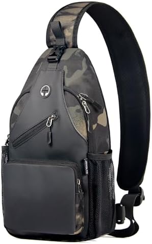 Javolto Crossbody Sling Bag,Small Backpack Men,Hands-Free Shoulder Daypack