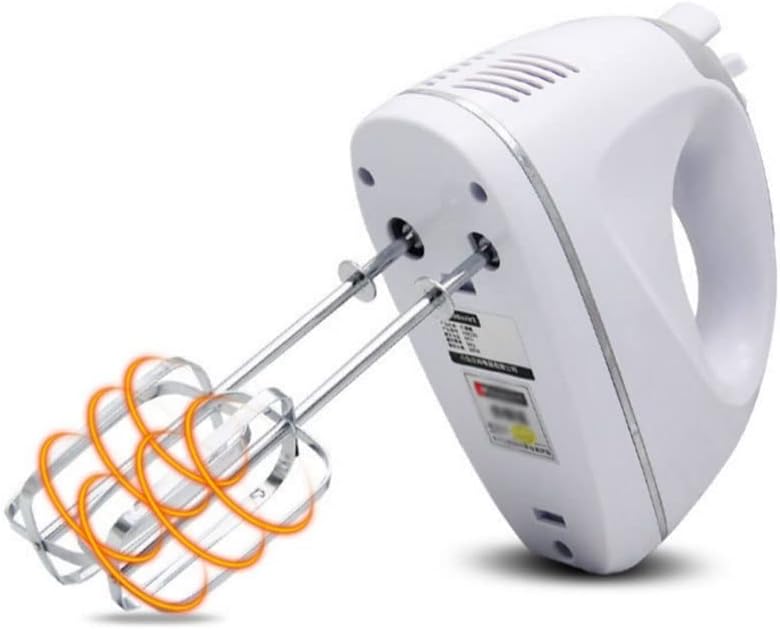 5-Speed Hand Mixer Electric with 4 Stainless Steel Accessories Easy Eject Handheld Mixer for Egg White Whipping Mixing Cookies Cakes Dough