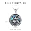 St Christopher Necklace for Men Women 925 Sterling Silver Saint Christophers Medal Pendant Necklace Protection Christian Necklace Religious Jewellery Gifts for Boyfriend Husband #5