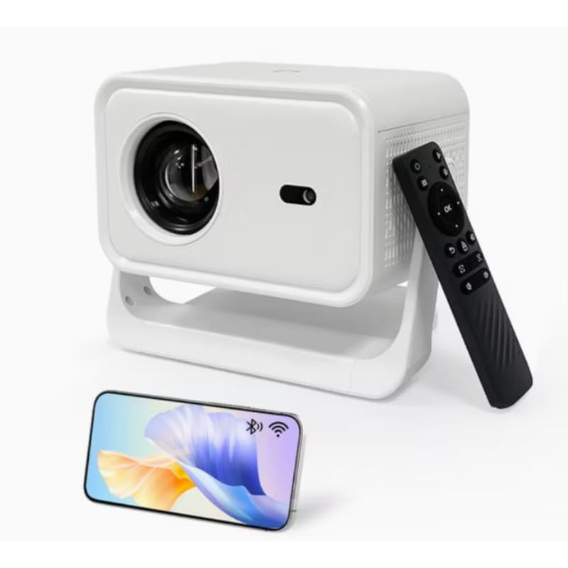 Image of Lapras 𝟏𝟓-𝐘𝐞𝐚𝐫 𝐋𝐨𝐧𝐠-𝐋𝐢𝐟𝐞 Mini Portable Projector 1080P Android 13, 220 ANSI Lumens, 16 9 Aspect Ratio, WiFi BT5.0, 8GB Memory Short Throw