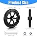 MBAIYO 4 Pack 8 Inch Wheelchair Walker Wheels, Rubber Walker with Wheels Anti-Slip PU Tires Wheelchair Wheel Replacement Durable ABS Hub Easy Install Front Wheel