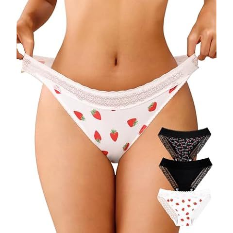 OLIKEME Women Silk Lace Hipster Panties Cover