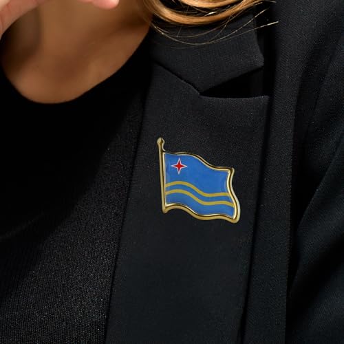 Image of Country Flag Brooch Metal Alloy Souvenir Pin Shirt Hat Backpack Jewelry Accessories Decoration Party Christmas Gift Badge International Travel Pin