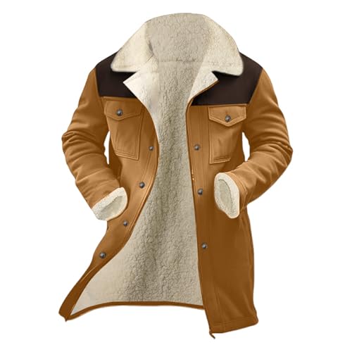 Manteau rétro veste en homme similicuir blouson coupe décontractée - 5