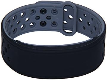 Yescrown Silicone Smart Bracelet Pedometer Calorie Counter Sports Wristband Watch with 3D Acceleration Sensor White LED Display Silent Alarm Waterproof IP67 for Android IOS Smartphones (Black)