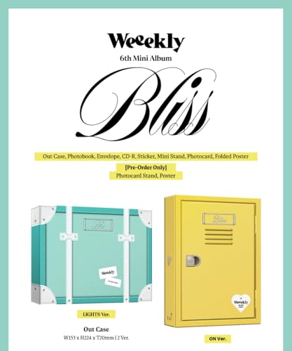 Mini Album Weeekly Bliss CD version Lights sans poster Genie Music