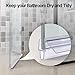 AmazerBath Shower Door Bottom Seal for 1/4 Inch Glass 47.25 Inches (15.75 Inches * 3), 3 Section Segmented Shower Installation Kit Frameless Glass Door Seal Strip