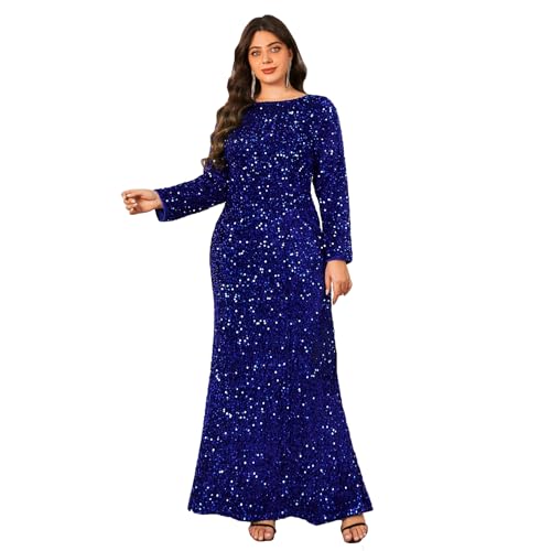 Image of Velvet Sequin Formal Evening Party Dress Sweatheart Bodycon Long Sleeve Maxi Gown