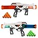 RuiDaXiang Air Powered Jouet Pistolet pour , 2pcs Dual Battle Pack, Foam Ball Air Powered Shooter Jouet Pistolet pour Les Enfants de 6 Ans et Plus Jouant avec Leur Famille