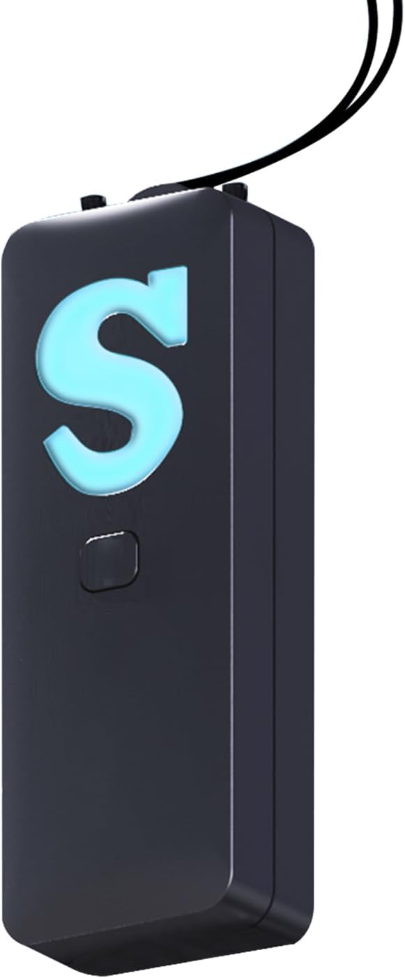 Portable Neck Negative Ion Generator - USB Rechargeable Personal Air Purifier for Travel, Office & Commute