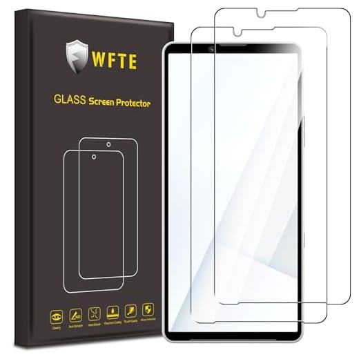 WFTE [2 Stück Schutzfolie für Sony Xperia 10 VII Panzerglas Glasfolie 9H Härte, Anti-Kratzen, Anti-Bläschen Displayschutzfolien Panzer Schutz Glas für Xperia 10 VII