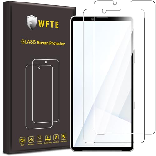 WFTE [2-Pack Protector de Pantalla para Sony Xperia 10 VII,9H Dureza,Huellas Dactilares Libre,Sin Burbujas,Cristal Templado Protector de Pantalla Xperia 10 VII